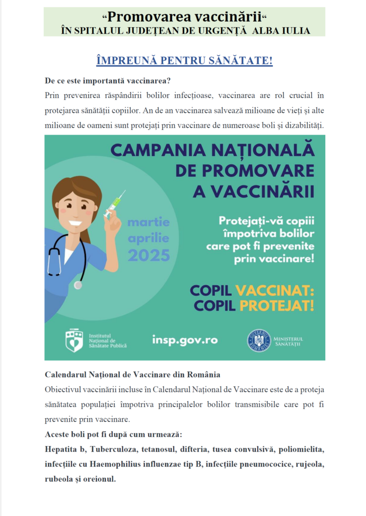 Promovarea vaccinării